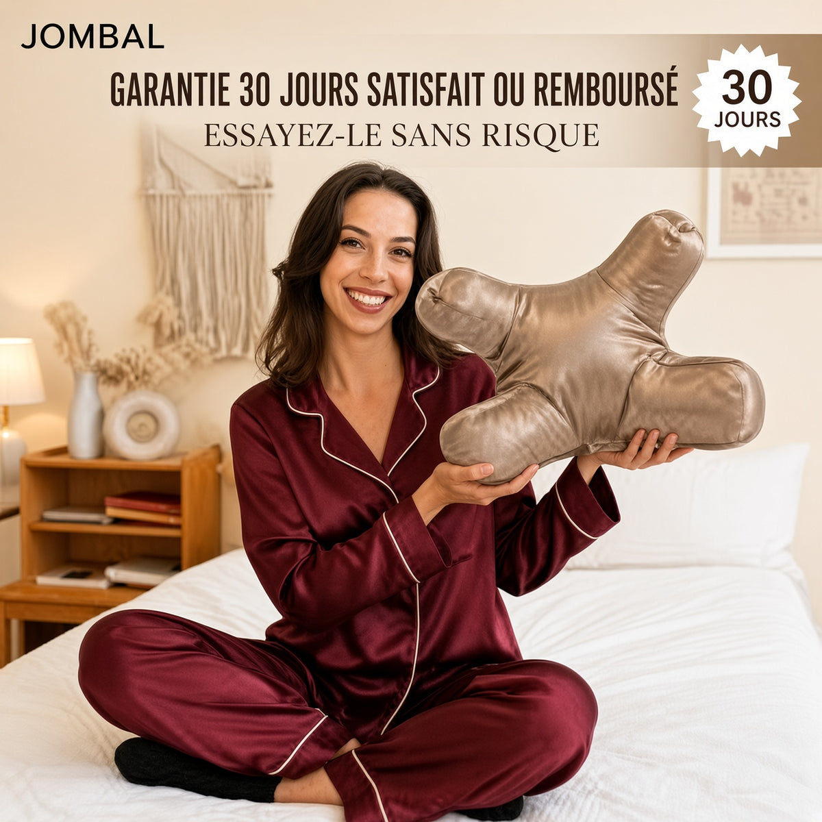 Coussin Anti-Rides + Taie d'Oreiller