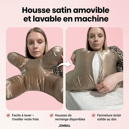 Coussin Anti-Rides + Taie d'Oreiller