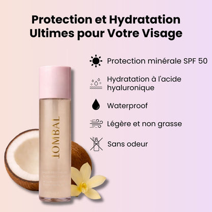 Brume fixatrice transparente SPF 50 - Jombal